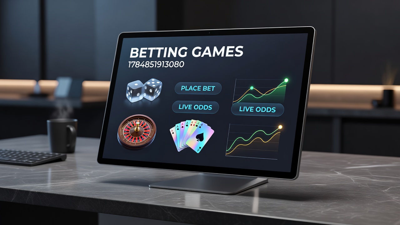 Overview of various betting games including sports wagers, table games, and digital slots across international platforms