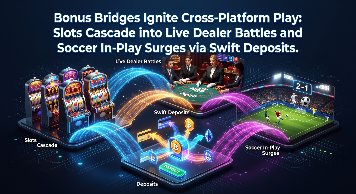 Dynamic graphic showing interconnected gaming icons for slots, live dealer tables, and basketball in-play betting linked by swift payment streams