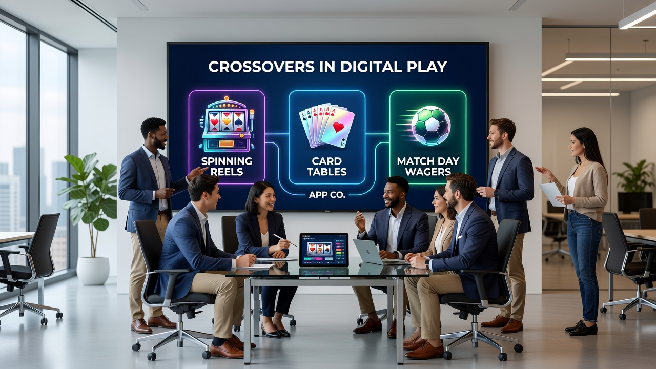 Mobile screen displaying funding choices and simultaneous access to slots, table games, and sports betting markets