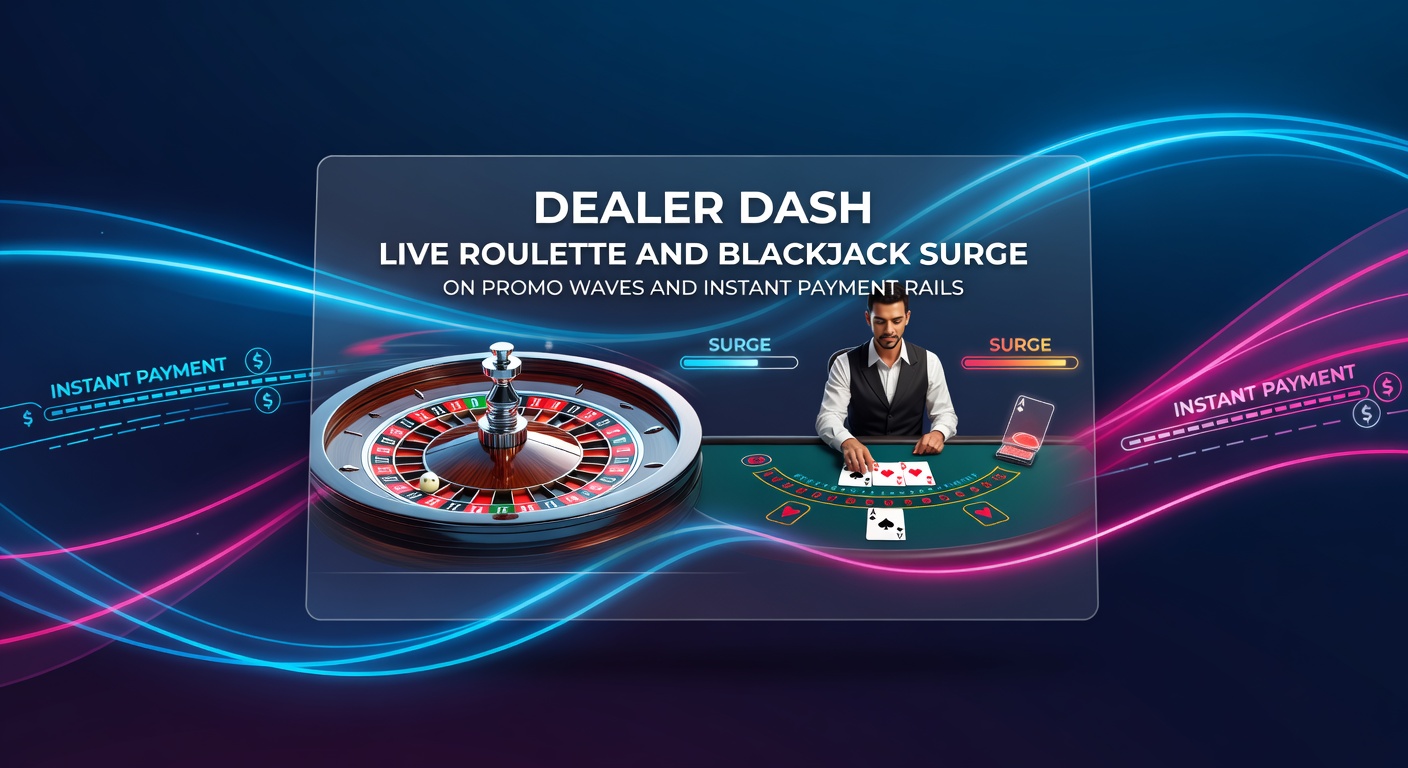 Vibrant live roulette wheel spinning under studio lights, with dealer interacting via video stream and chat overlay showing player bets