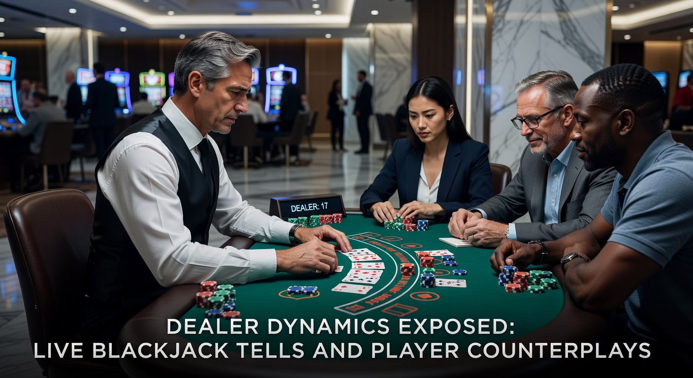 Close-up of player analyzing dealer expressions on a multi-screen live blackjack setup