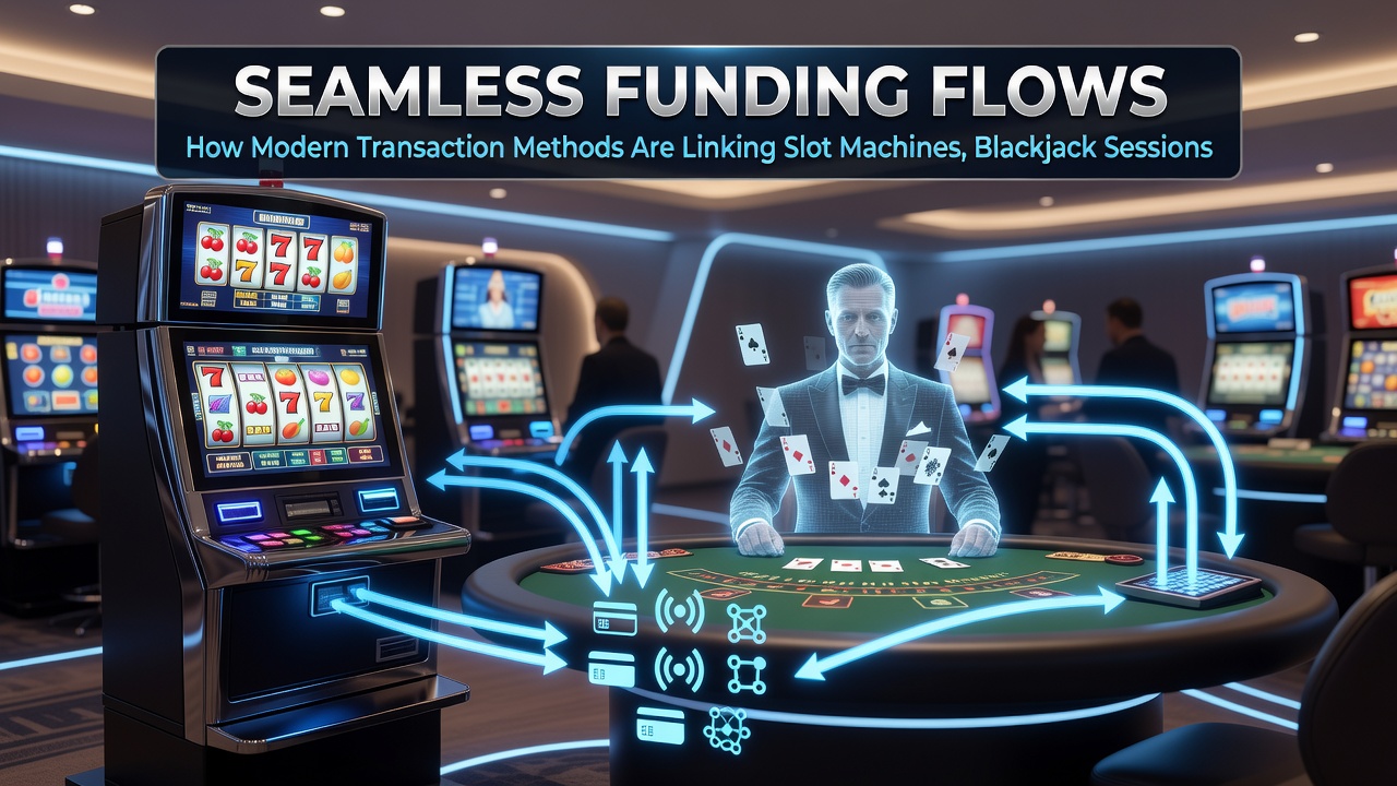 Close-up of smartphone screen showing real-time balance updates between slots, blackjack, and sports betting sections
